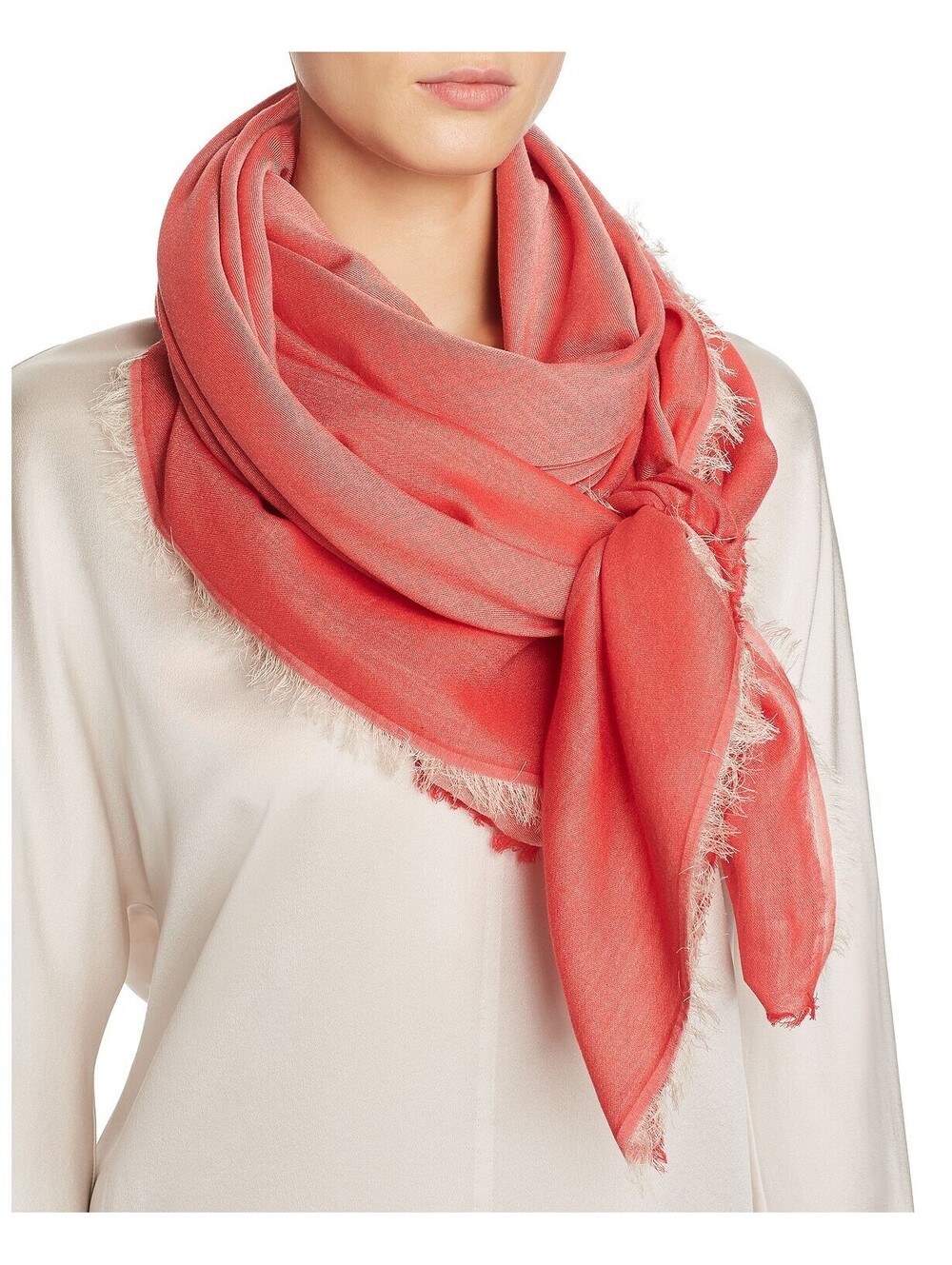 Abstract Womens Bordered Tonal Scarf